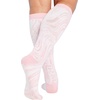 Cherokee Legwear Compression Socks for Women 10-15 mmHg (1-Pair Pack) | Comfort Support Knee Highs, Soft Fit, Regular & Wide Calf, Soft Knit Feel, Lightweight, Easy Care for Work and Everyday Wear(Tonal Waves)