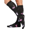Cherokee Legwear Compression Socks for Women 10-15 mmHg (1-Pair Pack) | Comfort Support Knee Highs, Soft Fit, Regular & Wide Calf, Soft Knit Feel, Lightweight, Easy Care for Work and Everyday Wear(Nurse Fuel)