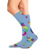 Cherokee Legwear Compression Socks for Women 10-15 mmHg (1-Pair Pack) | Comfort Support Knee Highs, Soft Fit, Regular & Wide Calf, Soft Knit Feel, Lightweight, Easy Care for Work and Everyday Wear(Autism Love)
