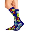 Cherokee Legwear Compression Socks for Women 10-15 mmHg (1-Pair Pack) | Comfort Support Knee Highs, Soft Fit, Regular & Wide Calf, Soft Knit Feel, Lightweight, Easy Care for Work and Everyday Wear(Smurfette)