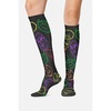 Cherokee Legwear Compression Socks for Women 10-15 mmHg (1-Pair Pack) | Comfort Support Knee Highs, Soft Fit, Regular & Wide Calf, Soft Knit Feel, Lightweight, Easy Care for Work and Everyday Wear(Andy’s Friends)