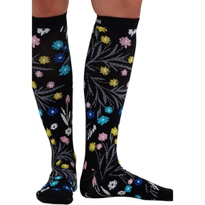 Cherokee Legwear Compression Socks for Women 10-15 mmHg (1-Pair Pack) | Comfort Support Knee Highs, Soft Fit, Regular & Wide Calf, Soft Knit Feel, Lightweight, Easy Care for Work and Everyday Wear(Breezy Buds)