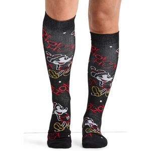 Cherokee Legwear Compression Socks for Women 10-15 mmHg (1-Pair Pack) | Comfort Support Knee Highs, Soft Fit, Regular & Wide Calf, Soft Knit Feel, Lightweight, Easy Care for Work and Everyday Wear(Colorful Christmas)
