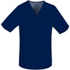 Cherokee Luxe Men Scrubs Top Tuckable V-Neck 1929 | ID Loop, Back Yoke, Side Vents, Double-Needle Topstitching, 28.5-Inch Back Length, Mobility For Healthcare Work(Navy)