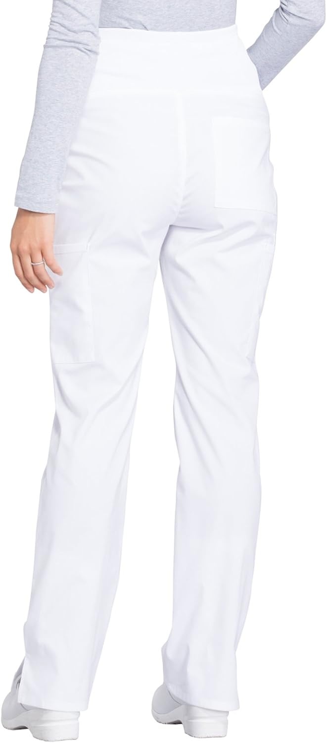image:imageMaternity Scrub Pants for Women Workwear Professionals Soft Stretch WW220 Soft 2Way Stretch Poplin and Knit Tummy Panel Support Growing Bellies with Four Pockets and Easy Care for Maternity ShiftsWhite