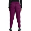 Cherokee Revolution Scrub Pants for Women Jogger with Elastic Waist | 5 Pockets, Natural Rise, Blended Fabric Twill, Soft 2-Way Stretch, Mesh Waistband for Active Shifts(Wine)