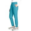 Cherokee Revolution Scrub Pants for Women Jogger with Elastic Waist | 5 Pockets, Natural Rise, Blended Fabric Twill, Soft 2-Way Stretch, Mesh Waistband for Active Shifts(Soft Marine)