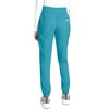 Cherokee Revolution Scrub Pants for Women Jogger with Elastic Waist | 5 Pockets, Natural Rise, Blended Fabric Twill, Soft 2-Way Stretch, Mesh Waistband for Active Shifts(Soft Marine)