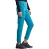 Cherokee Revolution Scrub Pants for Women Jogger with Elastic Waist | 5 Pockets, Natural Rise, Blended Fabric Twill, Soft 2-Way Stretch, Mesh Waistband for Active Shifts(Teal Blue)