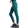 Cherokee Revolution Scrub Pants for Women Jogger with Elastic Waist | 5 Pockets, Natural Rise, Blended Fabric Twill, Soft 2-Way Stretch, Mesh Waistband for Active Shifts(Hunter Green)