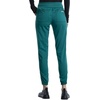 Cherokee Revolution Scrub Pants for Women Jogger with Elastic Waist | 5 Pockets, Natural Rise, Blended Fabric Twill, Soft 2-Way Stretch, Mesh Waistband for Active Shifts(Hunter Green)