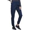 Cherokee Revolution Scrub Pants for Women Jogger with Elastic Waist | 5 Pockets, Natural Rise, Blended Fabric Twill, Soft 2-Way Stretch, Mesh Waistband for Active Shifts(Navy)