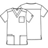 Cherokee Workwear Scrubs Tall Unisex V-neck Top(Olive)