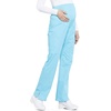 Maternity Scrub Pants for Women, Workwear Professionals Soft Stretch WW220 | Soft 2-Way Stretch Poplin and Knit Tummy Panel Support Growing Bellies, with Four Pockets and Easy Care for Maternity Shifts(Turquoise)