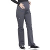 Maternity Scrub Pants for Women, Workwear Professionals Soft Stretch WW220 | Soft 2-Way Stretch Poplin and Knit Tummy Panel Support Growing Bellies, with Four Pockets and Easy Care for Maternity Shifts(Pewter)