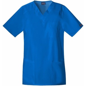 Cherokee Workwear Scrubs Tall Unisex V-neck Top(Royal)