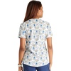 Cherokee Genuine Printed Scrubs for Women V-Neck Top 3 Pockets | Recycled Polyester Blend, Modern Classic Fit, Shaping Darts, Side Vents, Pediatric Clinic Shifts(Owl Together Now)