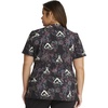 Cherokee Genuine Printed Scrubs for Women V-Neck Top 3 Pockets | Recycled Polyester Blend, Modern Classic Fit, Shaping Darts, Side Vents, Pediatric Clinic Shifts(Dog is My Zen)