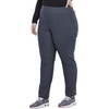 Cherokee Form Women Scrubs Pant Mid Rise Slim Straight Pull-on CK007(Pewter)