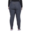 Cherokee Form Women Scrubs Pant Mid Rise Slim Straight Pull-on CK007(Pewter)