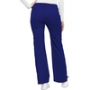 Cherokee Luxe Women Scrubs Pant Low Rise Flare Leg Drawstring Cargo 21100 | Contemporary Fit, Elastic Back Waist, Hip Yoke, Instrument Loop, Side Vents, Double-Needle Stitching, Workwear(Galaxy Blue)