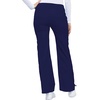 Cherokee Luxe Women Scrubs Pant Low Rise Flare Leg Drawstring Cargo 21100 | Contemporary Fit, Elastic Back Waist, Hip Yoke, Instrument Loop, Side Vents, Double-Needle Stitching, Workwear(Navy)
