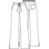 Cherokee WW Originals Scrub Pants for Women Flare Leg 3 Pockets | Poly-Cotton Poplin, Fade Resistant, Drawstring & Elastic Waist, Durable Fabric, Easy Care, Healthcare And Service Work(Eggplant)