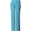 Cherokee Luxe Women Scrubs Pant Low Rise Flare Leg Drawstring Cargo 21100 | Contemporary Fit, Elastic Back Waist, Hip Yoke, Instrument Loop, Side Vents, Double-Needle Stitching, Workwear(Blue Wave)