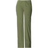 Cherokee Luxe Women Scrubs Pant Low Rise Flare Leg Drawstring Cargo 21100 | Contemporary Fit, Elastic Back Waist, Hip Yoke, Instrument Loop, Side Vents, Double-Needle Stitching, Workwear(Olive)