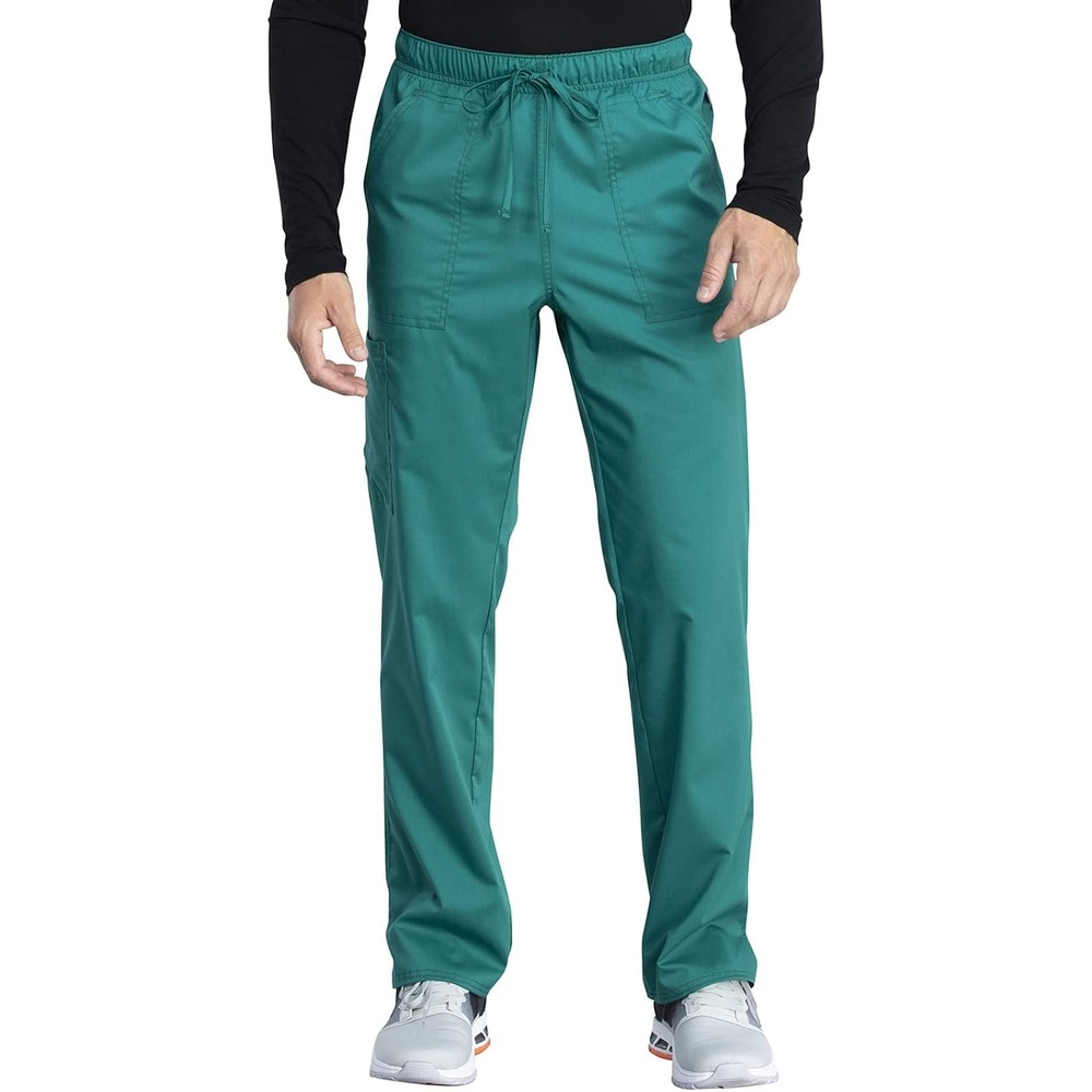image:imageCherokee Men and Women Scrub Pants with Drawstring Mid Rise Straight Leg Bottoms WW042AB