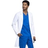 Cherokee Men Scrubs Lab Coat Workwear Revolution Tech 40″ WW410AB | Traditional Notch Lapel, Self-Covered Buttons, Back Yoke, Professional Mobility, Machine Washable, Healthcare Use