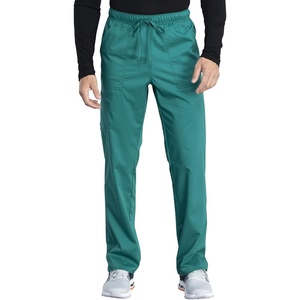 Cherokee Men and Women Scrub Pants with Drawstring Mid Rise Straight Leg Bottoms WW042AB