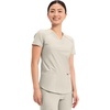 Cherokee Scrub Top Women V-Neck Classic Fit 2 Pocket Form Medical Scrubs | Moisture Wicking Fabric, Easy Care, Curved Hemline, Power Mesh Details, Angled Yoke Panels, Princess Seams(Summer Sand)
