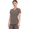 Cherokee Scrub Top Women V-Neck Classic Fit 2 Pocket Form Medical Scrubs | Moisture Wicking Fabric, Easy Care, Curved Hemline, Power Mesh Details, Angled Yoke Panels, Princess Seams(Iron)