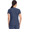 Cherokee Scrub Top Women V-Neck Classic Fit 2 Pocket Form Medical Scrubs | Moisture Wicking Fabric, Easy Care, Curved Hemline, Power Mesh Details, Angled Yoke Panels, Princess Seams(Navy)