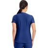 Cherokee Scrub Top Women V-Neck Classic Fit 2 Pocket Form Medical Scrubs | Moisture Wicking Fabric, Easy Care, Curved Hemline, Power Mesh Details, Angled Yoke Panels, Princess Seams(Galaxy Blue)