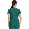 Cherokee Scrub Top Women V-Neck Classic Fit 2 Pocket Form Medical Scrubs | Moisture Wicking Fabric, Easy Care, Curved Hemline, Power Mesh Details, Angled Yoke Panels, Princess Seams(Hunter Green)