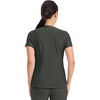 Cherokee Scrub Top Women V-Neck Classic Fit 2 Pocket Form Medical Scrubs | Moisture Wicking Fabric, Easy Care, Curved Hemline, Power Mesh Details, Angled Yoke Panels, Princess Seams(Olive Branch)