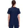 Cherokee WW Professionals Scrubs for Women V-Neck Top with 3 Pockets | Fade-Resistant, Soft Stretch Fabric, Shirttail Hem, Side Vents, Comfortable Mobility, Easy Care, Healthcare Workwear(Navy)