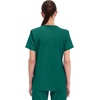 Cherokee WW Professionals Scrubs for Women V-Neck Top with 3 Pockets | Fade-Resistant, Soft Stretch Fabric, Shirttail Hem, Side Vents, Comfortable Mobility, Easy Care, Healthcare Workwear(Hunter Green)