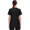 Cherokee WW Professionals Scrubs for Women V-Neck Top with 3 Pockets | Fade-Resistant, Soft Stretch Fabric, Shirttail Hem, Side Vents, Comfortable Mobility, Easy Care, Healthcare Workwear(Black)