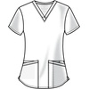 Cherokee WW Professionals Scrubs for Women V-Neck Top with 3 Pockets | Fade-Resistant, Soft Stretch Fabric, Shirttail Hem, Side Vents, Comfortable Mobility, Easy Care, Healthcare Workwear(Red)