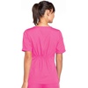 Cherokee Workwear Originals Women Scrubs Top V-Neck 3 Pockets | Modern Classic Fit, Notched Cuffs, Half Back Elastic, Side Vents, Easy Care, Made for Routine Hospital Shifts(Shocking Pink)