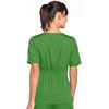 Cherokee Workwear Originals Women Scrubs Top V-Neck 3 Pockets | Modern Classic Fit, Notched Cuffs, Half Back Elastic, Side Vents, Easy Care, Made for Routine Hospital Shifts(Aloe)
