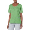 Cherokee Workwear Originals Women Scrubs Top V-Neck 3 Pockets | Modern Classic Fit, Notched Cuffs, Half Back Elastic, Side Vents, Easy Care, Made for Routine Hospital Shifts(Aloe)