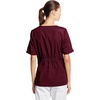 Cherokee Workwear Originals Women Scrubs Top V-Neck 3 Pockets | Modern Classic Fit, Notched Cuffs, Half Back Elastic, Side Vents, Easy Care, Made for Routine Hospital Shifts(Wine)