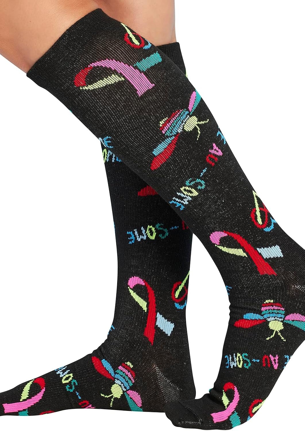 image:imageCherokee Legwear Compression Socks for Women 1015 mmHg 1Pair PackBee Ausome