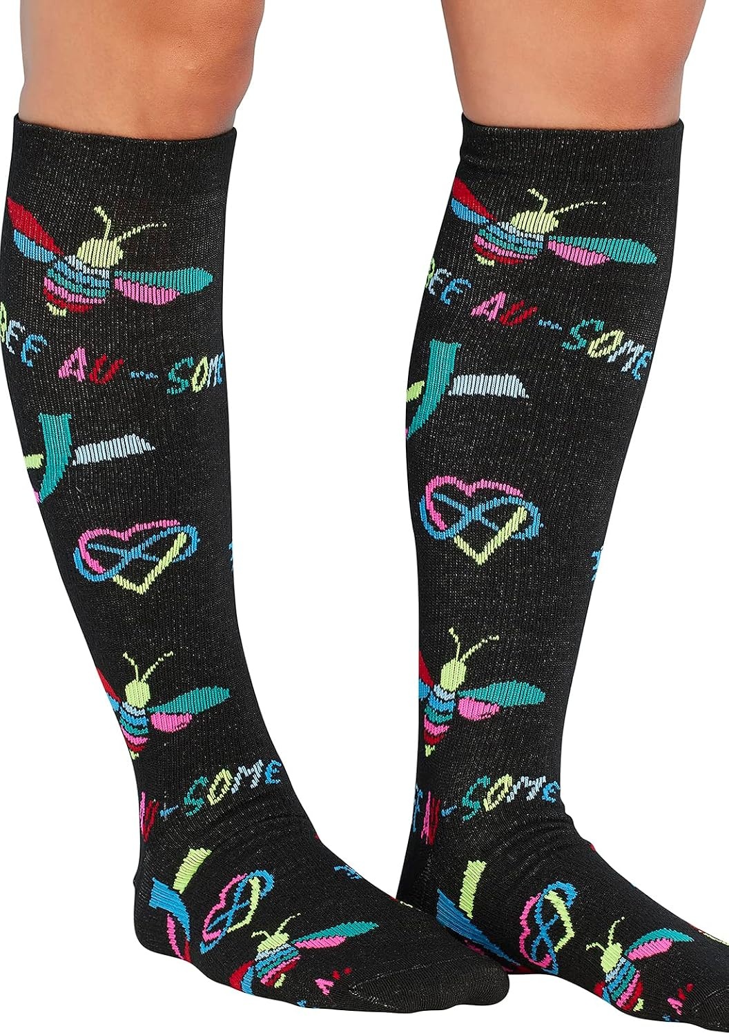 image:imageCherokee Legwear Compression Socks for Women 1015 mmHg 1Pair PackBee Ausome