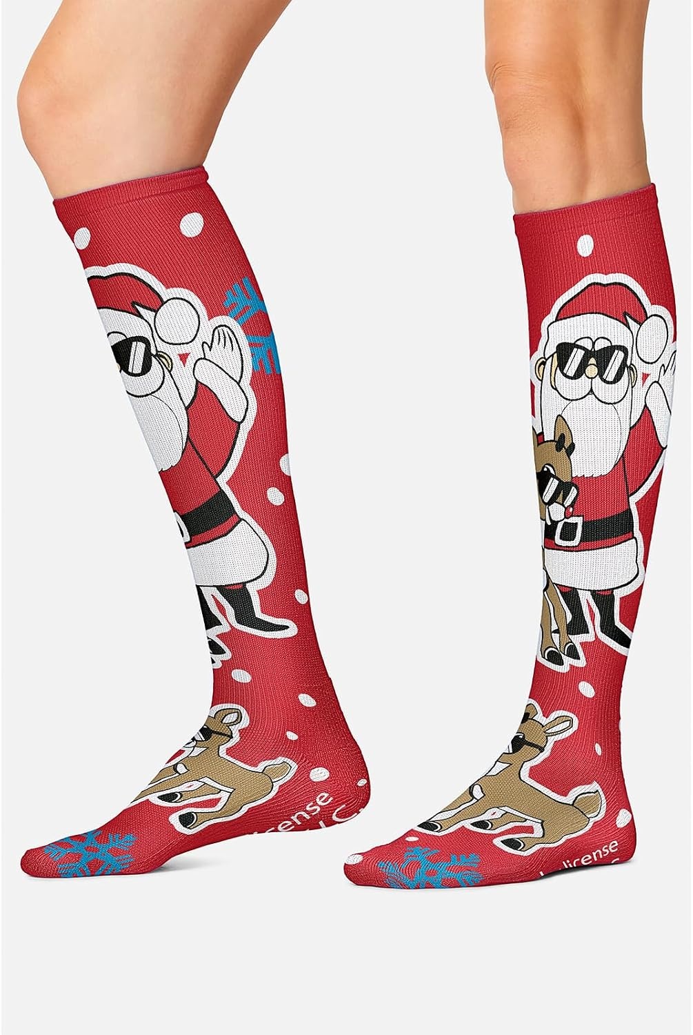 image:imageCherokee Legwear Compression Socks for Women 1015 mmHg 1Pair PackBright Holiday