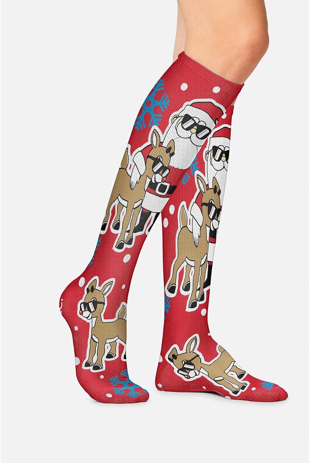 image:imageCherokee Legwear Compression Socks for Women 1015 mmHg 1Pair PackBright Holiday